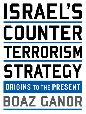 cover image of Israel's Counterterrorism Strategy